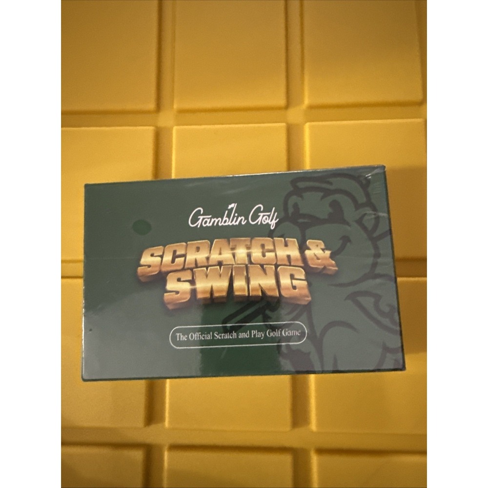 Gamblin Golf Scratch & Swing Scratch-Off Golf Card Game New & Sealed